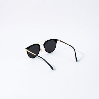 Stay Cool All Black Mirror Sunglass Eyewear ERL   