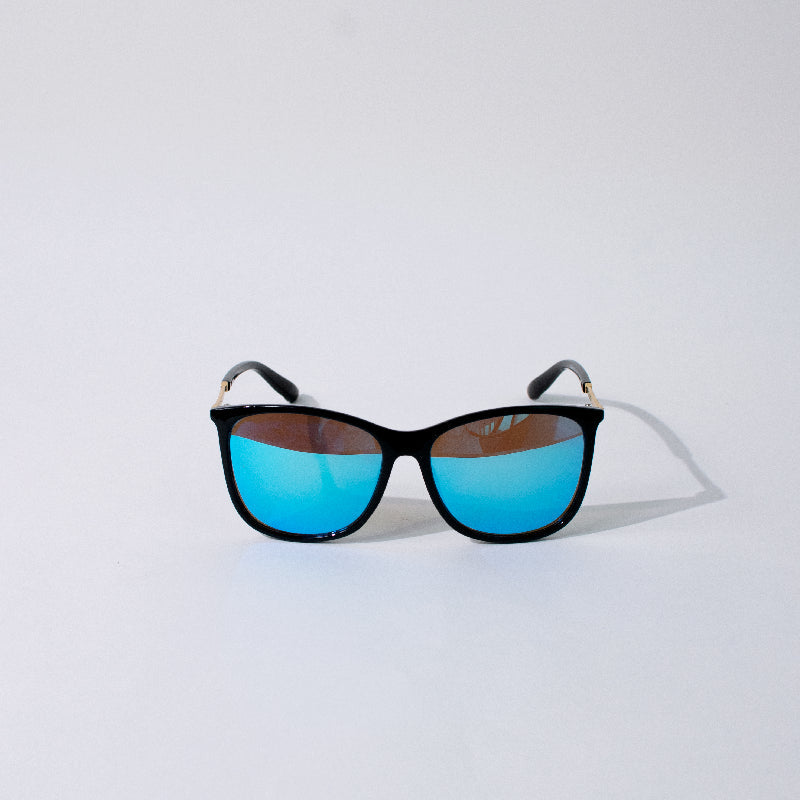 Voguish Aqua Tones Mirror Sunglass