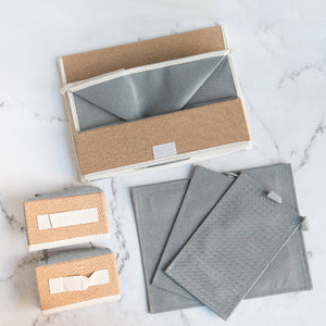 Subtle 3 Compartment Foldable Storage Organizer Basic Organisers ERL   