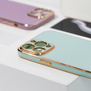 Apple iPhone 13 Pro Max Golden Edge Solid Color Cover iPhone 13 Pro Max June Trading   