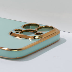 Apple iPhone 12 Pro Max Golden Edge Solid Color Cover iPhone 12 Pro Max June Trading   