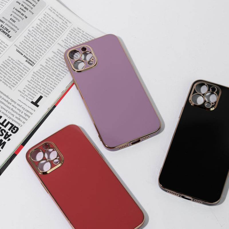 Apple iPhone 13 Pro Max Golden Edge Solid Color Cover iPhone 13 Pro Max June Trading   