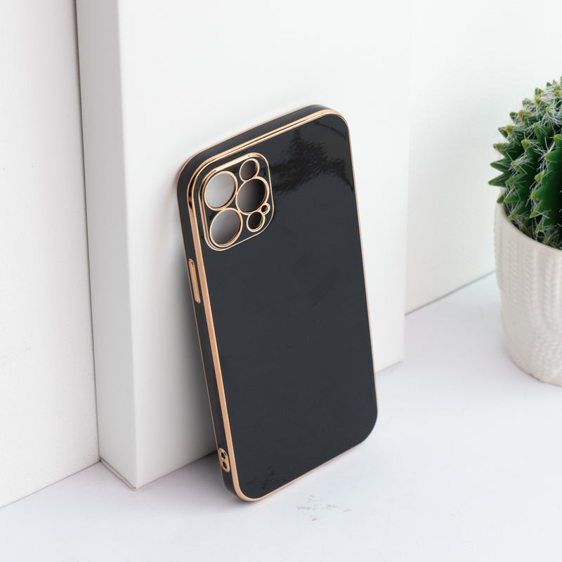 Apple iPhone 12 Pro Golden Edge Solid Color Cover iPhone 12 Pro June Trading   