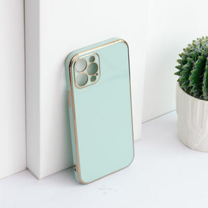 Apple iPhone 12 Pro Golden Edge Solid Color Cover iPhone 12 Pro June Trading   