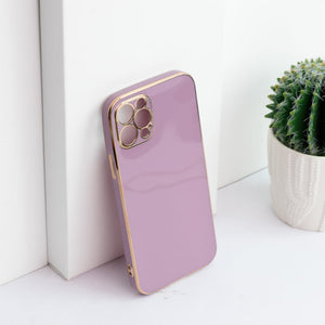 Apple iPhone 12 Pro Golden Edge Solid Color Cover iPhone 12 Pro June Trading   