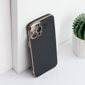 Apple iPhone 12 Pro Max Golden Edge Solid Color Cover iPhone 12 Pro Max June Trading   