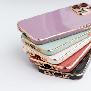 Apple iPhone 12 Pro Golden Edge Solid Color Cover iPhone 12 Pro June Trading   