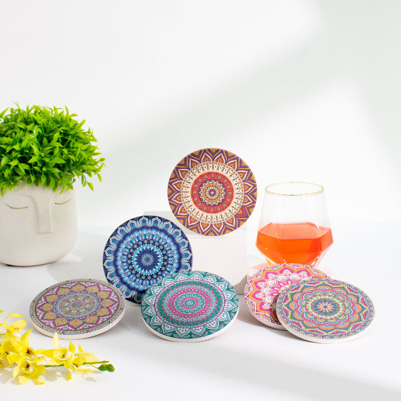 Traditional (Set Of 6) - Ceramic Coasters Coasters June Trading   