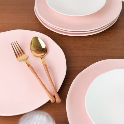 Uneven Soft-Hued Plates Set Dinner Sets June Trading   