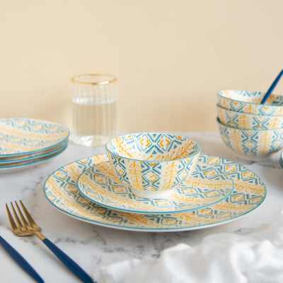 Colorful Designer Moroccan Dinner Plate Dinner Plates June Trading   