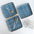 Square Gold Rimmed Blue Dinner Plate Dinner Plates June Trading Single Plate  