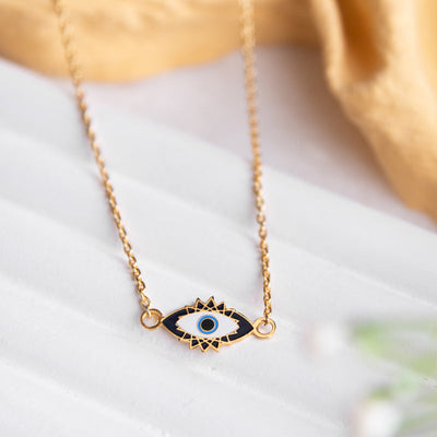Gold Evil Eye - Necklace Necklace June Trading   