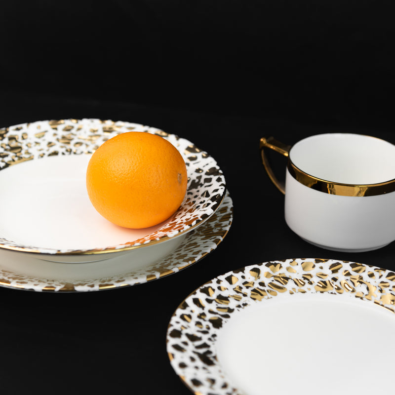 Aurulent Patch Design 18 Pieces Dinnerware Dinner Sets June Trading   