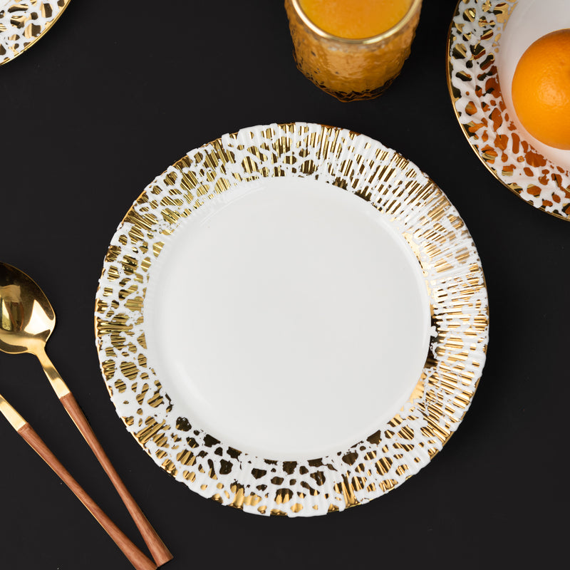 Aurulent Patch Design 18 Pieces Dinnerware Dinner Sets June Trading   