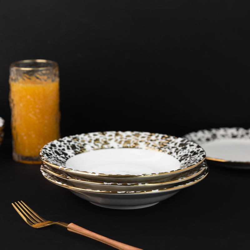 Aurulent Patch Design 18 Pieces Dinnerware Dinner Sets June Trading   