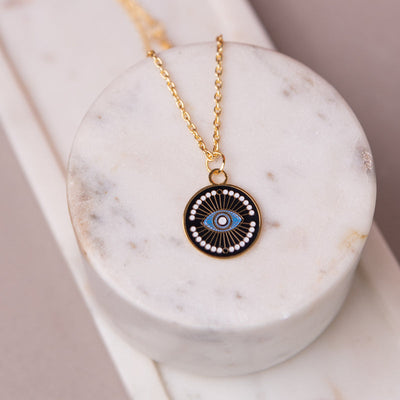 Exquisite Evil Eye Pendant - Necklace Necklace June Trading   