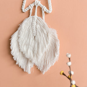 Star Macrame Handmade Wall Hanging With Fairy Lights Macrame June Trading   