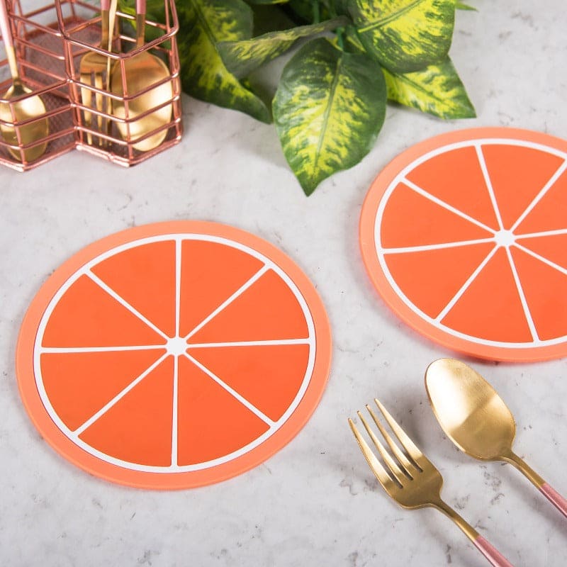 Fruity Insulation Mats (Set of 2) Tablemat June Trading   