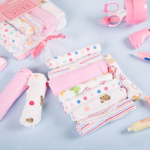 Baby Pink Napkin 10pcs Set Kids Napkin June Trading   