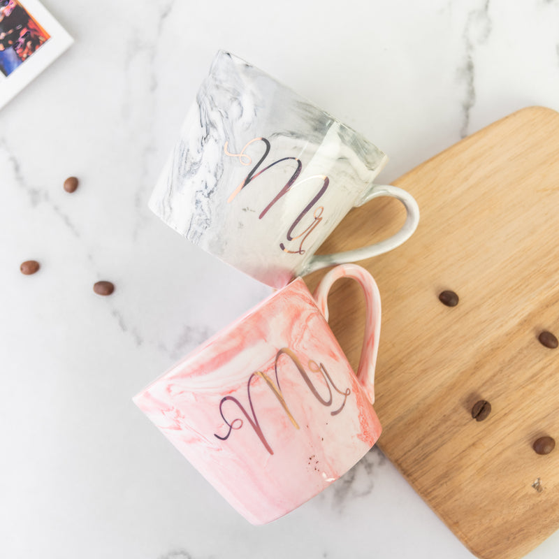 Marble Print Mr. & Mrs. Marble Coffee Mug
