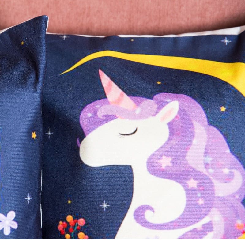 Unicorn Print Cushion Cover (Set of 2) Cushion Cover June Trading   