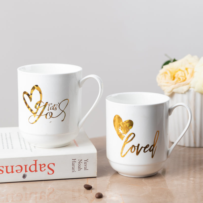 Express Your Love Ceramic Mug With Wooden Lid Coffee Mugs June Trading   