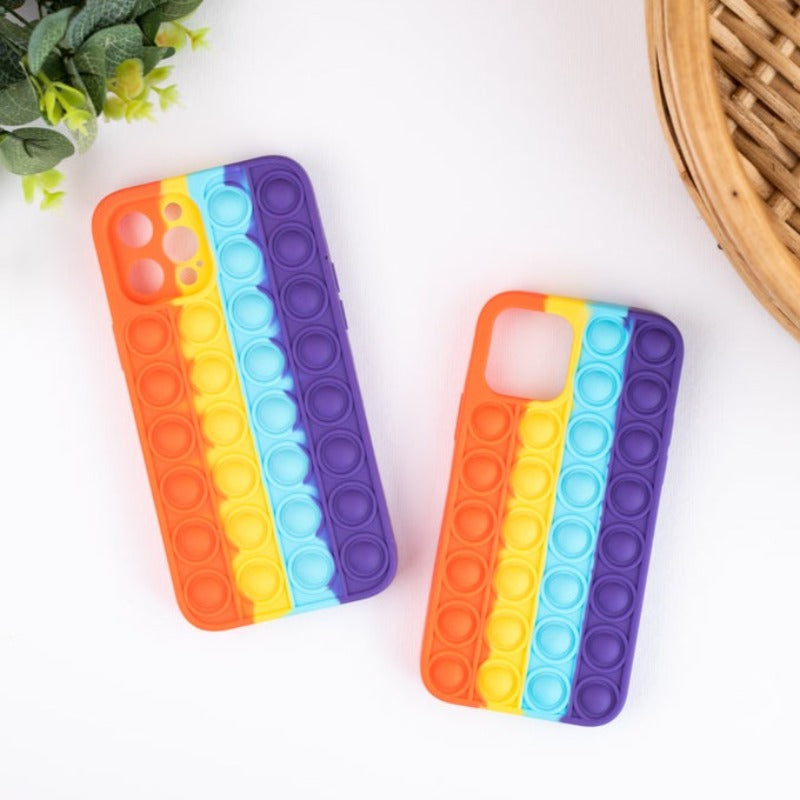 Apple iPhone Vibrant Pop It Premium Soft Silicone Protective Case Mobile Phone Cases June Trading   