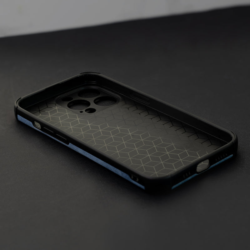 Ash Black Suede Finish Luxury iPhone Case Mobile Phone Cases June Trading   