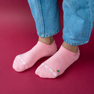 Bunny & Carrot Pink Socks Women Sock ERL   