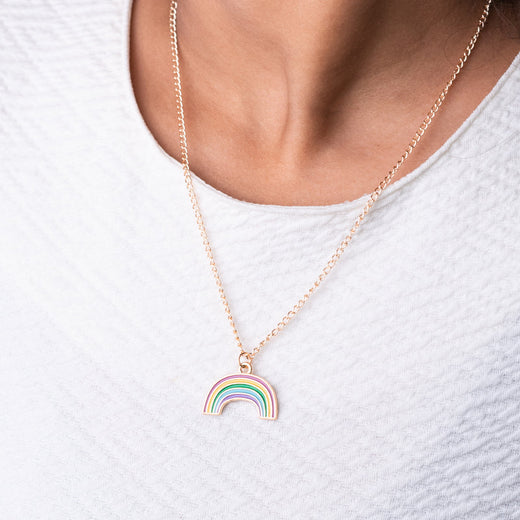Stunning Rainbow Pendant - Necklace Necklace June Trading   