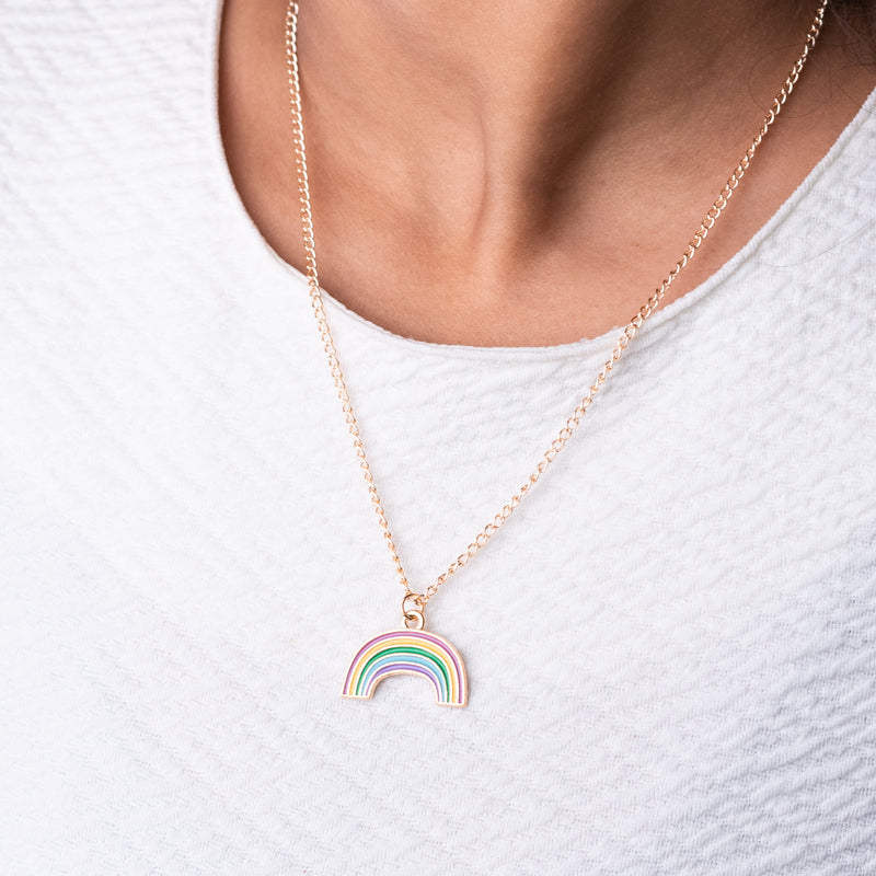 Stunning Rainbow Pendant - Necklace Necklace June Trading   