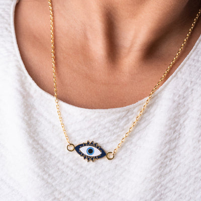 Gold Evil Eye - Necklace Necklace June Trading   