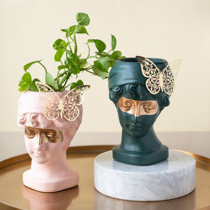 Mystical Greek Vase with Butterfly Artifacts June Trading   