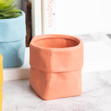 Nordic Bag Shape Planter Planters June Trading Peach  