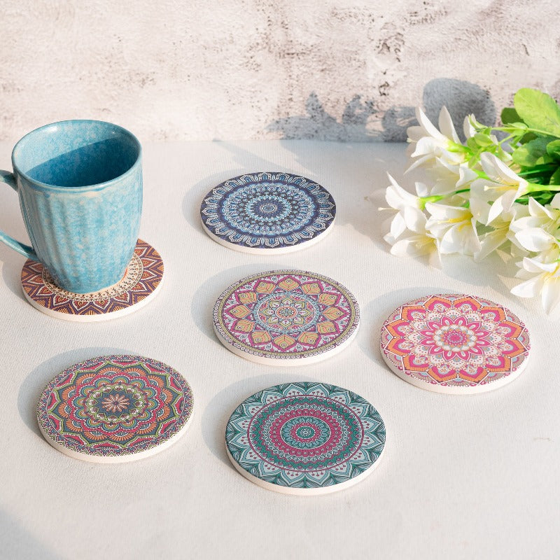 Traditional (Set Of 6) - Ceramic Coasters Coasters June Trading   