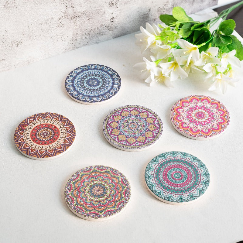 Traditional (Set Of 6) - Ceramic Coasters Coasters June Trading   