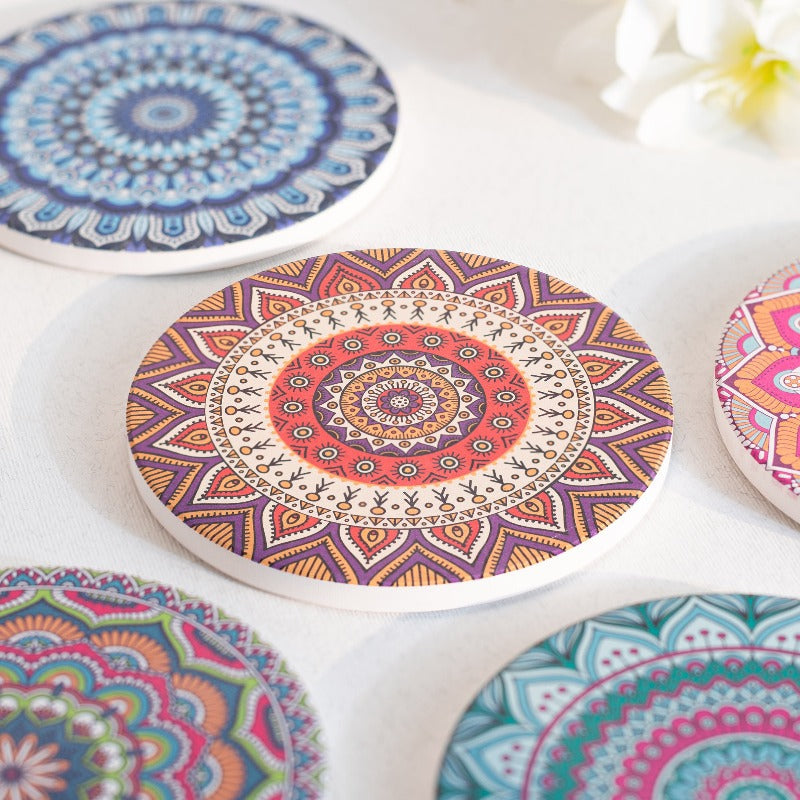 Traditional (Set Of 6) - Ceramic Coasters Coasters June Trading   