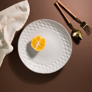 Subtle Hammered Texture Dinner Plate (9 Inches) Dinner Plates June Trading   