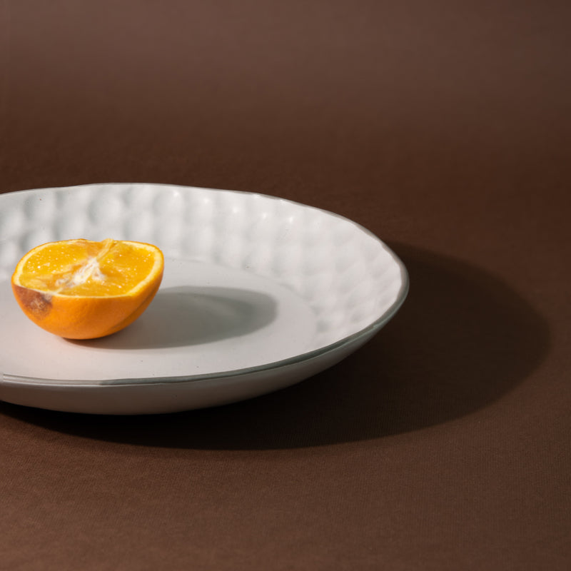 Subtle Hammered Texture Dinner Plate (9 Inches) Dinner Plates June Trading   