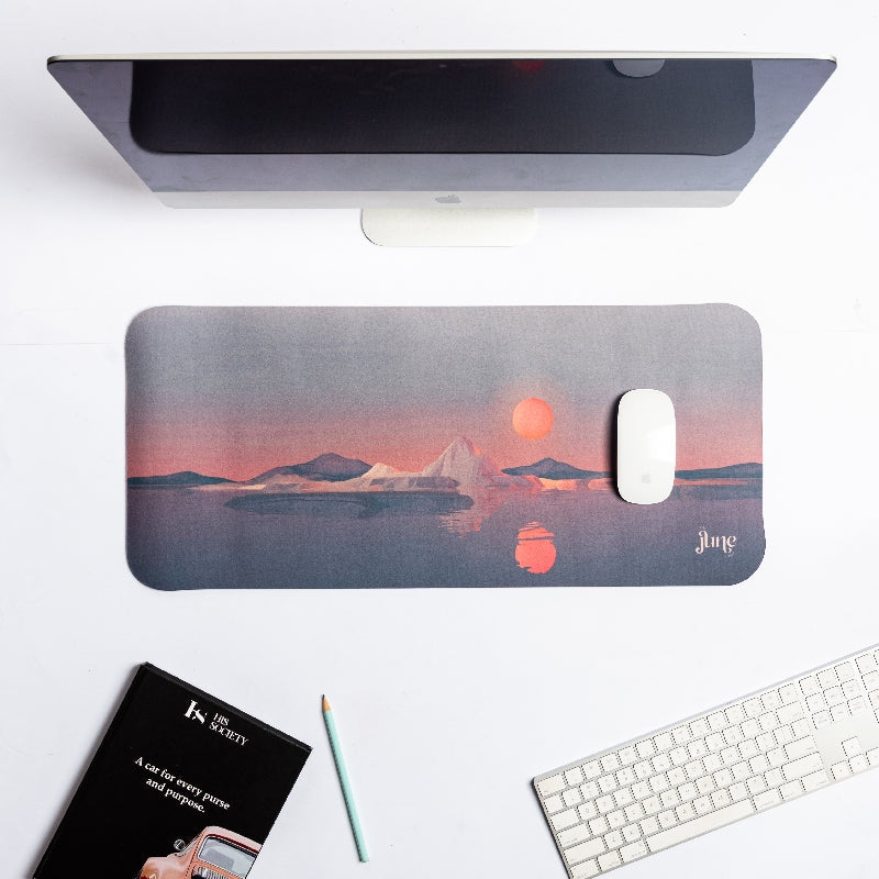 Dusky Serenade Versatile Desk Mat