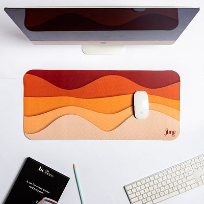 Gradient Waves Versatile Desk Mat