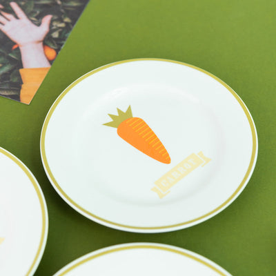 Carrot Fun 5.5-Inch Snack Plate Snack Plate June Trading   