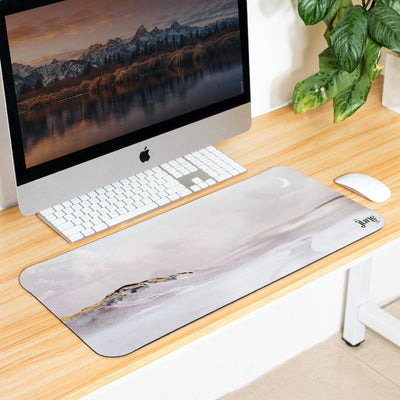Serene Mountainscape Versatile Desk Mat