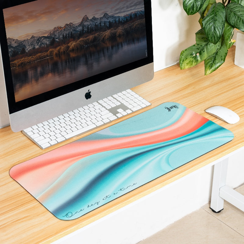 Abstract Waves Versatile Desk Mats Style 12