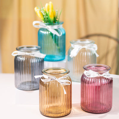 Florentine Solid Colour Glass Vase Vases June Trading   
