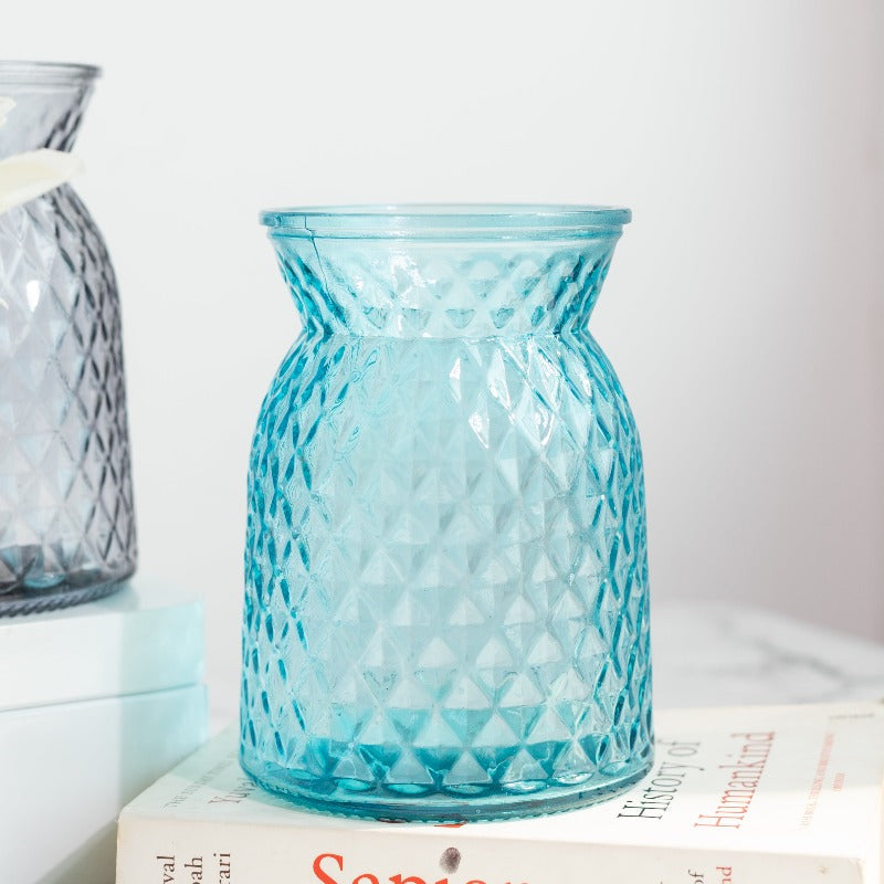 Crystal Nova Glass Vase Vases June Trading Royal Blue  