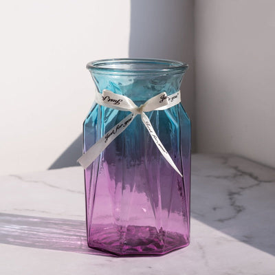 Nordic Style Ombre Glass Vase Vases June Trading Chromatic  