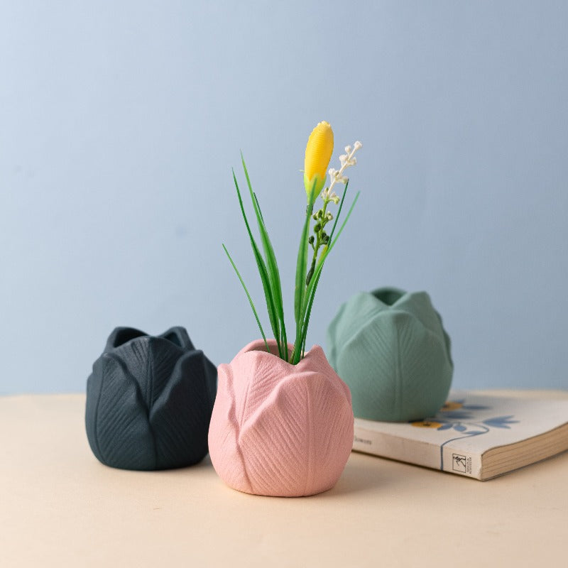 Lotus Bud Ceramic Vase Vases June Trading   