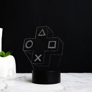 Gamer Joypad 3D Light 3D Lights June Trading Black Base  