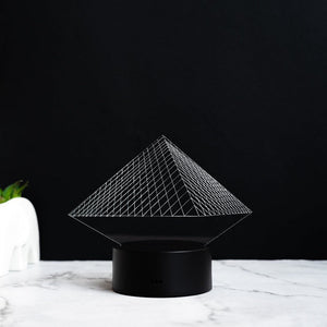 Louvre Museum Neon 3D Light 3D Lights June Trading Black Base  